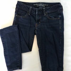 dark wash american eagle jeans